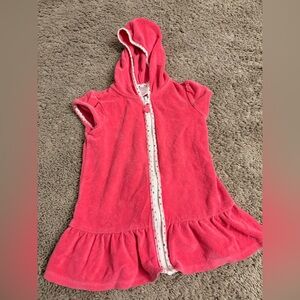 Circo Bright Pink Hooded swim cover up Dress